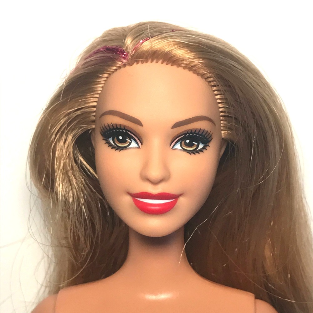 Nude Barbie 2012 Fashionistas Rainbow Summer Red Hair Articulated Y7491 Doll